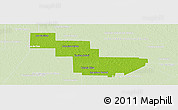 Physical Panoramic Map of Sargento Cabral, lighten
