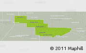 Physical Panoramic Map of Sargento Cabral, lighten, semi-desaturated