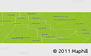Physical Panoramic Map of Sargento Cabral
