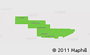 Political Panoramic Map of Sargento Cabral, cropped outside
