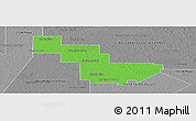 Political Panoramic Map of Sargento Cabral, desaturated