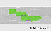 Political Panoramic Map of Sargento Cabral, lighten, desaturated