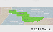 Political Panoramic Map of Sargento Cabral, lighten, semi-desaturated