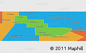 Political Panoramic Map of Sargento Cabral