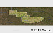Satellite Panoramic Map of Sargento Cabral, darken