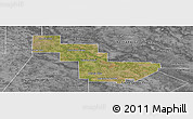 Satellite Panoramic Map of Sargento Cabral, desaturated