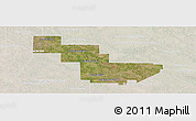 Satellite Panoramic Map of Sargento Cabral, lighten