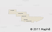 Shaded Relief Panoramic Map of Sargento Cabral, cropped outside