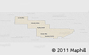 Shaded Relief Panoramic Map of Sargento Cabral, lighten, desaturated