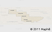 Shaded Relief Panoramic Map of Sargento Cabral, lighten