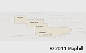 Shaded Relief Panoramic Map of Sargento Cabral, lighten, semi-desaturated