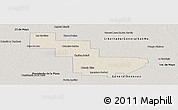 Shaded Relief Panoramic Map of Sargento Cabral, semi-desaturated