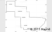 Blank Simple Map of Sargento Cabral, cropped outside