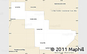 Classic Style Simple Map of Sargento Cabral