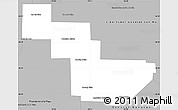 Gray Simple Map of Sargento Cabral