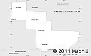 Silver Style Simple Map of Sargento Cabral
