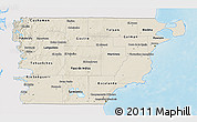 Shaded Relief 3D Map of Chubut, single color outside