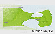 Physical 3D Map of Biedma, lighten
