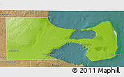 Physical 3D Map of Biedma, satellite outside
