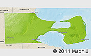 Physical 3D Map of Biedma, shaded relief outside