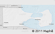 Silver Style 3D Map of Biedma