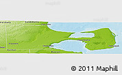 Physical Panoramic Map of Biedma