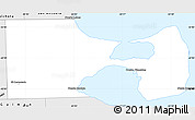 Silver Style Simple Map of Biedma