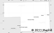 Silver Style Simple Map of Gaiman