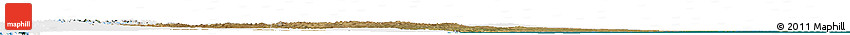 Satellite Horizon Map of Chubut, single color outside