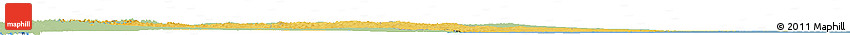 Savanna Style Horizon Map of Chubut, single color outside