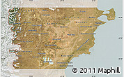 Satellite Map of Chubut, lighten