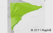 Physical 3D Map of Rawson, lighten, desaturated