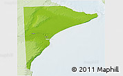 Physical 3D Map of Rawson, lighten