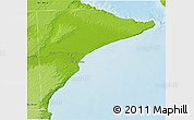 Physical 3D Map of Rawson