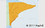 Political 3D Map of Rawson, lighten
