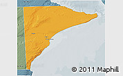 Political 3D Map of Rawson, semi-desaturated