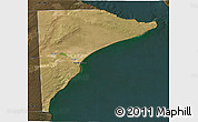 Satellite 3D Map of Rawson, darken