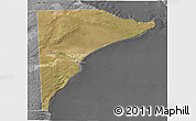 Satellite 3D Map of Rawson, desaturated