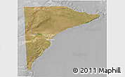 Satellite 3D Map of Rawson, lighten, desaturated