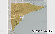 Satellite 3D Map of Rawson, lighten, semi-desaturated