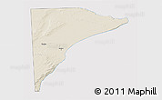 Shaded Relief 3D Map of Rawson, cropped outside