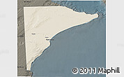 Shaded Relief 3D Map of Rawson, darken