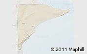 Shaded Relief 3D Map of Rawson, lighten