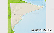 Shaded Relief 3D Map of Rawson, physical outside