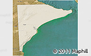 Shaded Relief 3D Map of Rawson, satellite outside