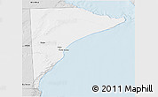 Silver Style 3D Map of Rawson