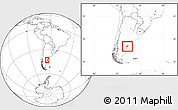 Blank Location Map of Rawson, within the entire country