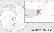 Blank Location Map of Rawson, highlighted parent region