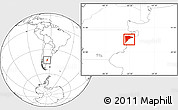 Blank Location Map of Rawson