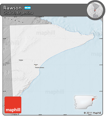 Gray Map of Rawson